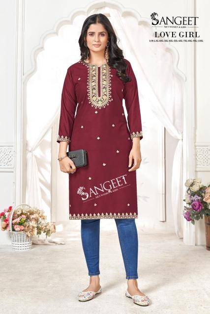 Sangeet love girl Long Kurti manufacturers